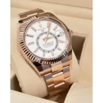 RLX Sky-Dweller 42mm 336935-0003/0007 Rose Gold White Dial Oyster - Image 4