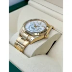 RLX Sky-Dweller 42mm 336938-0003/0006 Yellow Gold White Dial Jubilee - Image 11