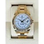 RLX Sky-Dweller 42mm 336938-0003/0006 Yellow Gold White Dial Jubilee - Image 9