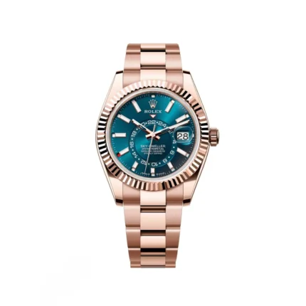 RLX Sky-Dweller 42mm 336935-0001/0005 Rose Gold Blue Dial Oyster