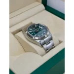 RLX Sky-Dweller 42mm 336934-0001/0002 Stainless Steel Green Dial Oyster - Image 11