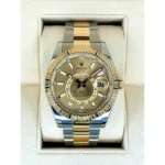 RLX Sky-Dweller 42mm 336933-0001/0002 Two-Tone Yellow Gold Champagne Dial Oyster - Image 3