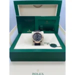 RLX Sky-Dweller 42mm Rose Gold Slate Dial Oysterflex - 336235 - Image 7