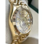 RLX Sky-Dweller 42mm 336938-0001/0004 Yellow Gold Champagne Dial Jubilee - Image 12