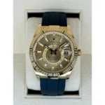 RLX Sky-Dweller 42mm Yellow Gold Champagne Dial Oysterflex - 336238