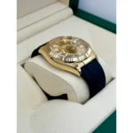 RLX Sky-Dweller 42mm Yellow Gold Champagne Dial Oysterflex - 336238 - Image 3
