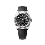 RLX Sky-Dweller 42mm White Gold Black Dial Oysterflex - 336239