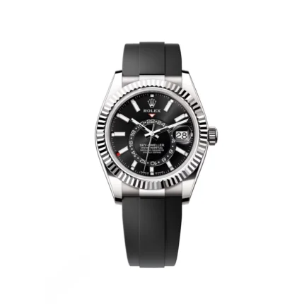 RLX Sky-Dweller 42mm White Gold Black Dial Oysterflex - 336239