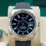 RLX Sky-Dweller 42mm White Gold Black Dial Oysterflex - 336239 - Image 2