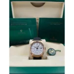 RLX Sky-Dweller 42mm Rose Gold White Dial Oysterflex - 336235 - Image 8