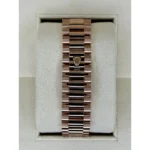 RLX Day-Date "President" 40mm Everose Gold Mother of Pearl Diamond Baguette Dial - 228235 - Image 6