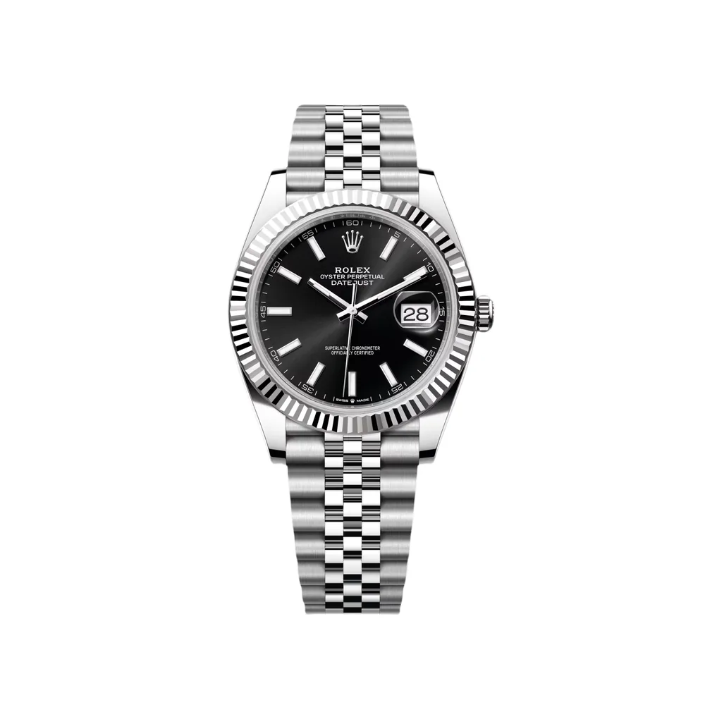 P0757-1 RLX Datejust Black Index Jubilee 41mm Stainless Steel - 126334 - Image 1
