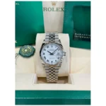 RLX Datejust 36mm 126234 White Roman Dial Oyster Stainless Steel Mens - Image 3