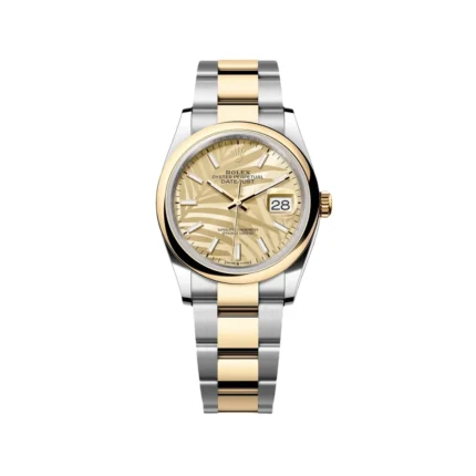 RLX Datejust 36mm 126203 Golden Dial Domed Bezel Oyster Bracelet