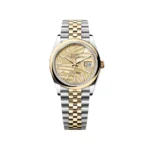 RLX Datejust 36mm 126203 Golden Dial Domed Bezel Oyster Bracelet - Image 2