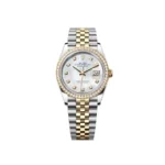 RLX Datejust 36mm 126283 White Mother-of-Pearl Dial Jubilee Bracelet Watch