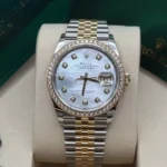 RLX Datejust 36mm 126283 White Mother-of-Pearl Dial Jubilee Bracelet Watch - Image 15