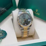 RLX Datejust 36mm 126233 Olive-green Roman Diamond Dial Two-Tone Jubilee Bracelet - Image 10