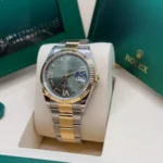 RLX Datejust 36mm 126233 Olive-green Roman Diamond Dial Two-Tone Jubilee Bracelet - Image 11