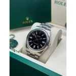 RLX Oyster-Perpetual 41mm 124300-0002 Stainless Steel Black Index Dial Watch - Image 3