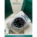 RLX Oyster-Perpetual 41mm 124300-0002 Stainless Steel Black Index Dial Watch - Image 6