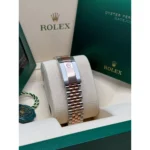 RLX Datejust 36mm 126281 Silver Palm Motif Diamond Dial Oyster Bracelet - Image 9