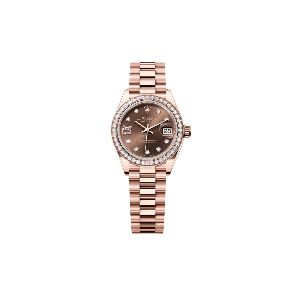 P0768-1 RLX Lady-Datejust 31mm 279135RBR Chocolate Diamond Dial Jubilee Bracelet - Image 1