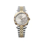 RLX Datejust 41mm 126333 Silver Index Oyster Steel and Yellow Gold Mens Watch - Image 2
