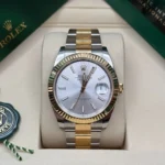 RLX Datejust 41mm 126333 Silver Index Oyster Steel and Yellow Gold Mens Watch - Image 4