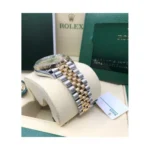 RLX Datejust 36mm 126233 Golden Palm Motif Dial Jubilee Bracelet Watch - Image 7