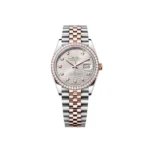RLX Datejust 36mm 126281 Silver Palm Index Dial Jubilee Bracelet - Image 2