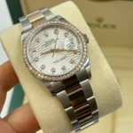 RLX Datejust 36mm 126281 Silver Palm Index Dial Jubilee Bracelet - Image 4
