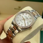 RLX Datejust 36mm 126281 Silver Palm Index Dial Jubilee Bracelet - Image 5