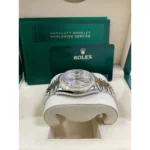 RLX Datejust 36mm 126283 Silver Dial Diamond Bezel Jubilee Bracelet Watch - Image 5