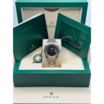 RLX Datejust 41mm 126334 Black Diamond Oyster Stainless Steel Mens Watch - Image 11