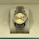 RLX Datejust 36mm 126203 Champagne Set with Diamonds Dial Domed Bezel Oyster Bracelet - Image 11