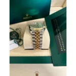 RLX Datejust 36mm 126233 Champagne Palm Motif Diamond Dial and Jubilee Bracelet Watch - Image 7