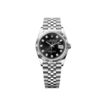 RLX Datejust 36mm 126234 Black Diamond Dial Stainless Steel Oyster Mens Watch - Image 2