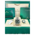 RLX Datejust 36mm 126234 Olive Green Palm Motif Dial Jubilee Stainless Steel Watch - Image 10