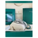 RLX Datejust 36mm 126234 Olive Green Palm Motif Dial Jubilee Stainless Steel Watch - Image 7