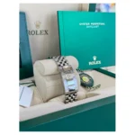 RLX Datejust 36mm 126234 Olive Green Palm Motif Dial Jubilee Stainless Steel Watch - Image 9