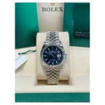RLX Datejust 36mm 126234 Blue Fluted Motif Dial Jubilee Bracelet - Image 3