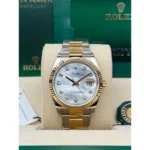 RLX Datejust 36mm 126233 MOP Diamond Dial Jubilee Two-Tone Bracelet Watch - Image 12