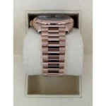 RLX Day-Date "President" 40mm Everose Gold Slate Roman Ombre "Smoke" Dial - 228235 - Image 5