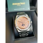 Audemars Piguet Royal Oak Moon Phase Model Salmon 41mm Color - Image 2