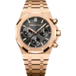 A&P ROYAL OAK Pink Gold Black Dial CHRONOGRAPH 41mm