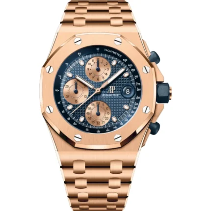 A&P OFFSHORE Pink Gold Blue Dial CHRONOGRAPH 42mm