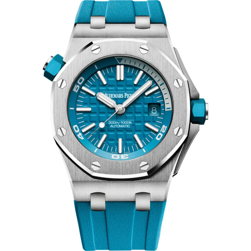 P0864-1 A&P OFFSHORE DIVER Turquoise Blue Dial 42mm - Image 1