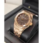 Audemars Piguet Royal Oak Selfwinding 37mm 18K Pink Gold Case and Bracelet with Brown Dial18K - Image 3