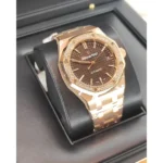 Audemars Piguet Royal Oak Selfwinding 37mm 18K Pink Gold Case and Bracelet with Brown Dial18K - Image 4